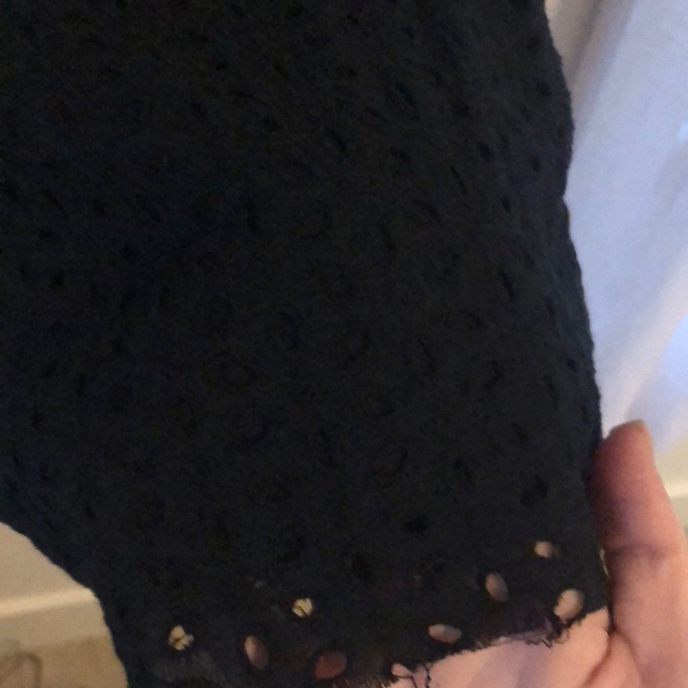 Long Sleeved Black-Patterned Blouse - image 2